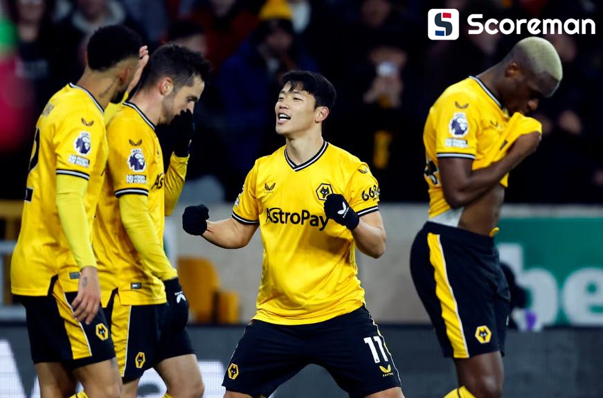 울버햄튼, 번리에 2-3 패배... 황희찬 교체출전